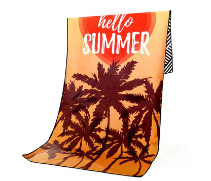 Superfine fibre beach towel in various colours, 175x75cm size, 280g lightweight for travel and outdoor sports