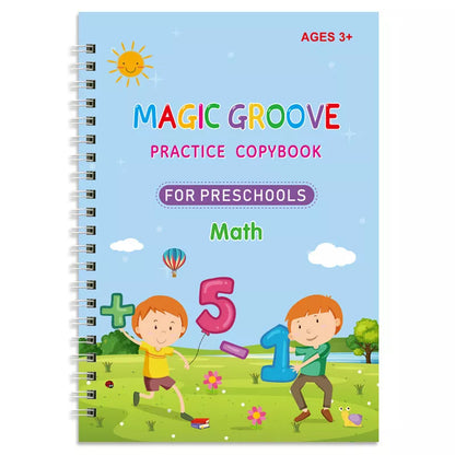 Groove Copybook Student Training Pen Control Magic Calligraphy Practice Board with practice books and accessories