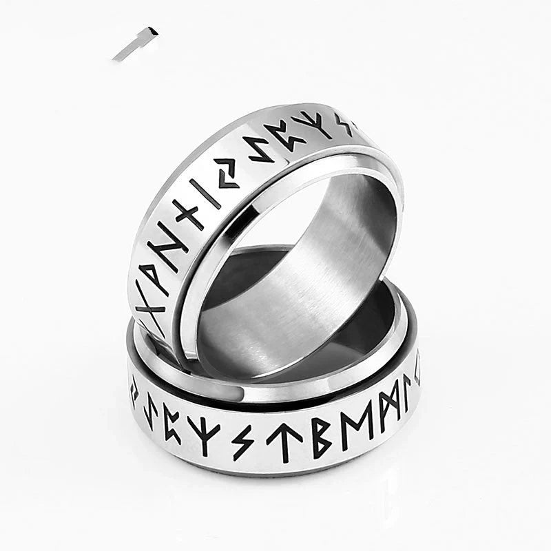 Hhomeenjoy Sleek and Swiveling Titanium Steel Ring for Men