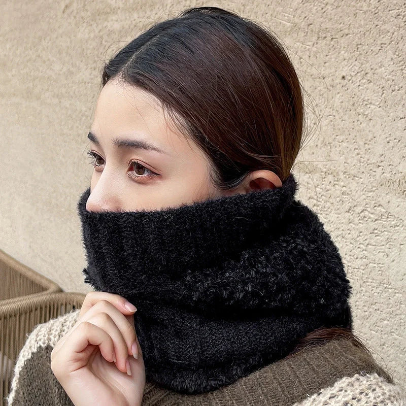 Stylish warm multifunctional hat and scarf combo for winter in various colors
