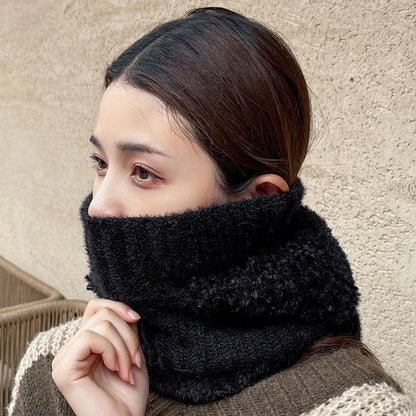 Stylish warm multifunctional hat and scarf combo for winter in various colors