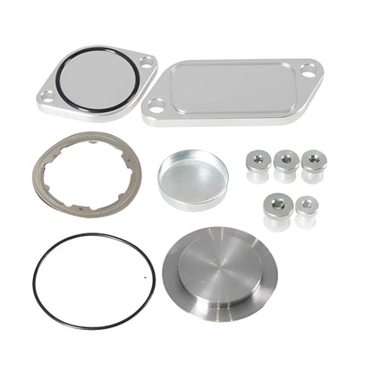 Silver aluminium alloy EGR valve cover for automotive exhaust gas recirculation systems