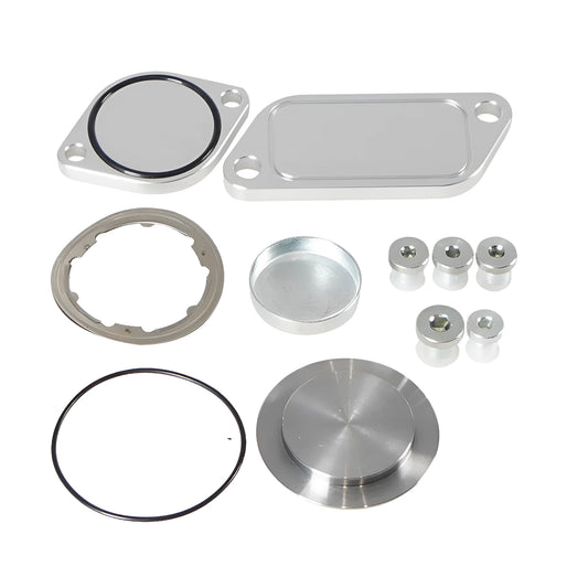 Silver aluminium alloy EGR valve cover for automotive exhaust gas recirculation systems