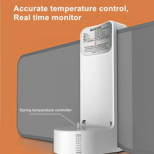 White digital display portable milk warmer with USB charger showing compact 85mm length design