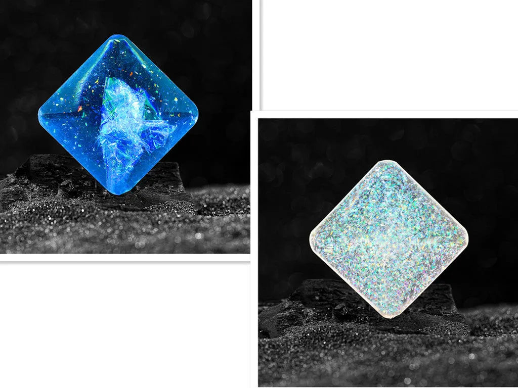 Resin rotating pocket flip toy, 4 x 4 x 1.3 cm quadrilateral desk toy in multiple colour options
