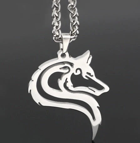 Stainless steel Norse rune necklaces with various Viking symbols and designs