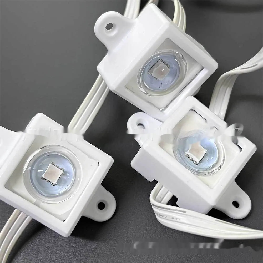White plastic LED lampshade measuring 1.7cm by 6cm with fixed bracket design