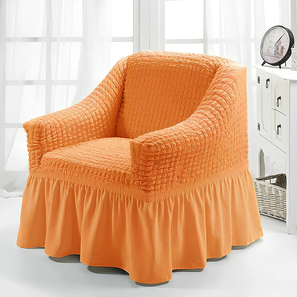 Branbird American single sofa cover with skirt design on 90-140cm furniture