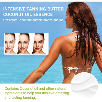 Pot of Coconut Hair Blackening Cream, 100g, for natural black hair colour with plant oils.