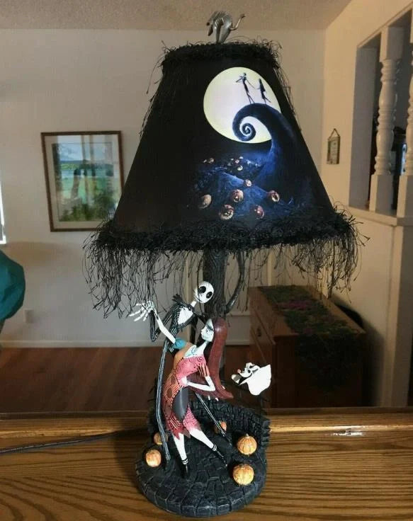 Halloween Jack Glowing Table Lamp with LED lighting and skeleton design