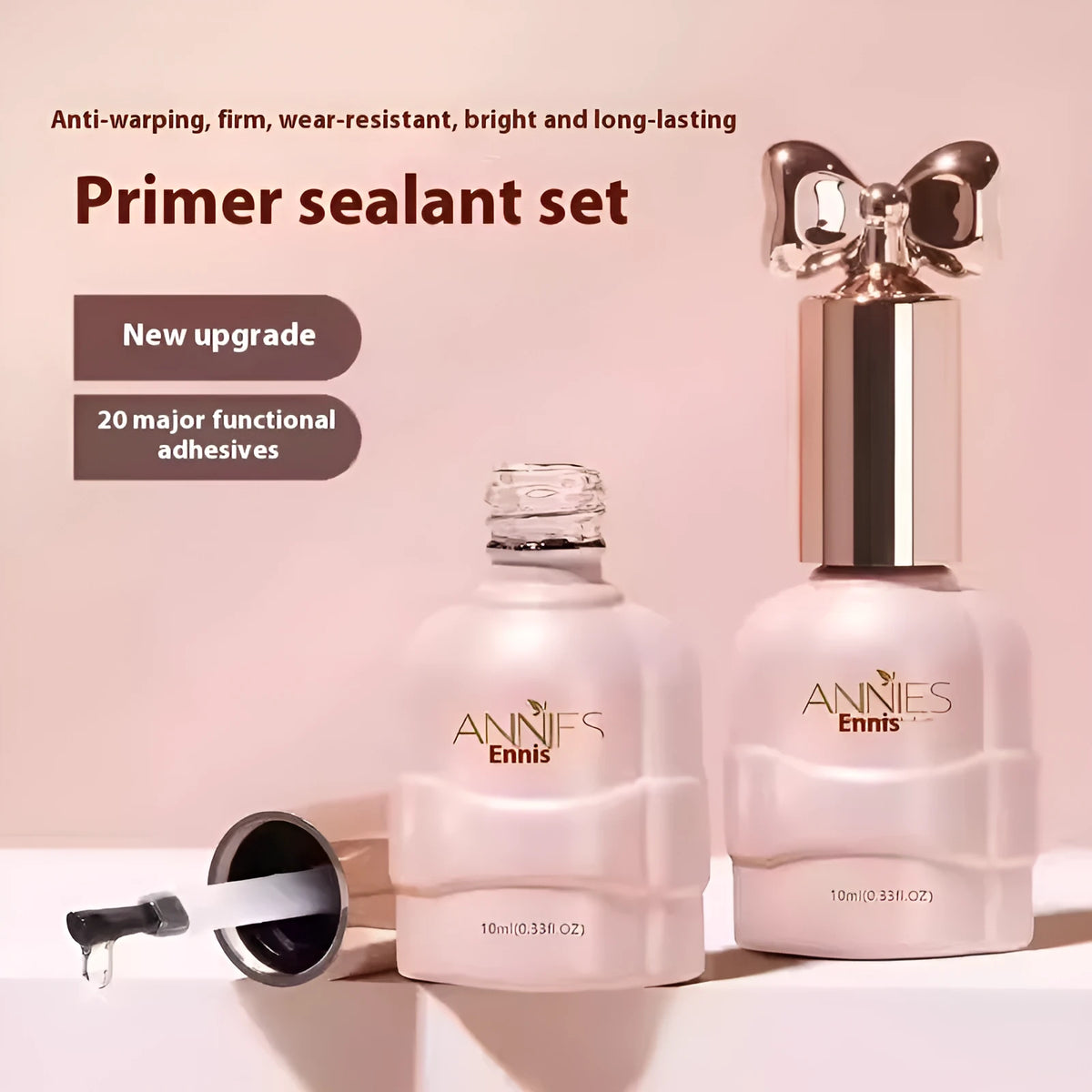 Bottle of micro glass bead cat's eye gel nail polish for magnetic nail art.