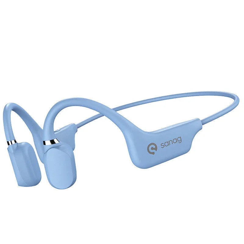 Bone conduction Bluetooth headset in hanging neck design for sports running, available in multiple colours