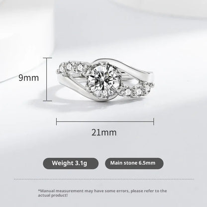 White gold colour crown couple ring with simple copper band and round line design for women