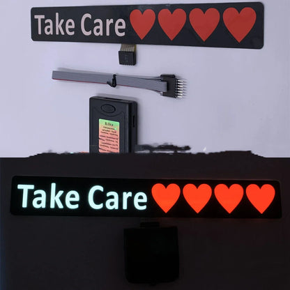 Ultra-thin LED car windshield glow panel with uniform brightness and multiple design options