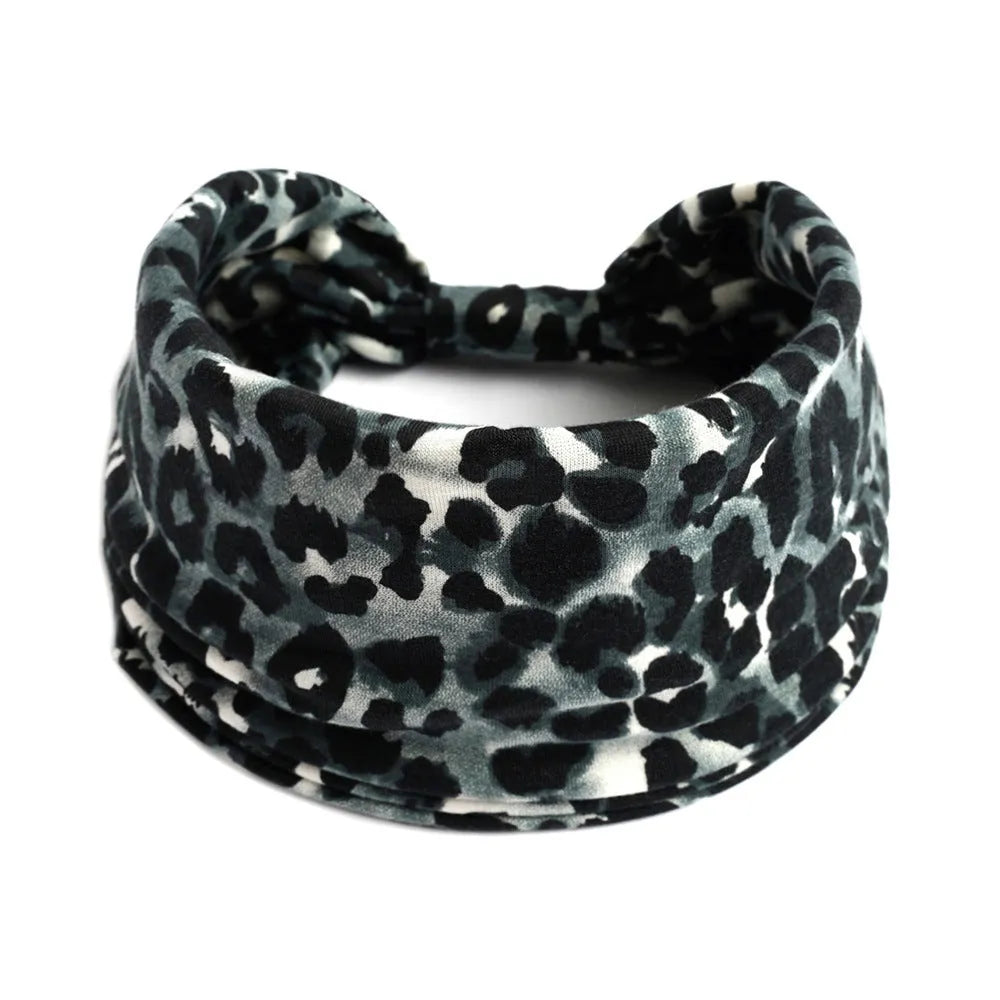 Bohemian cloth yoga sports headband with floral and polka dot patterns, available in multiple colours.