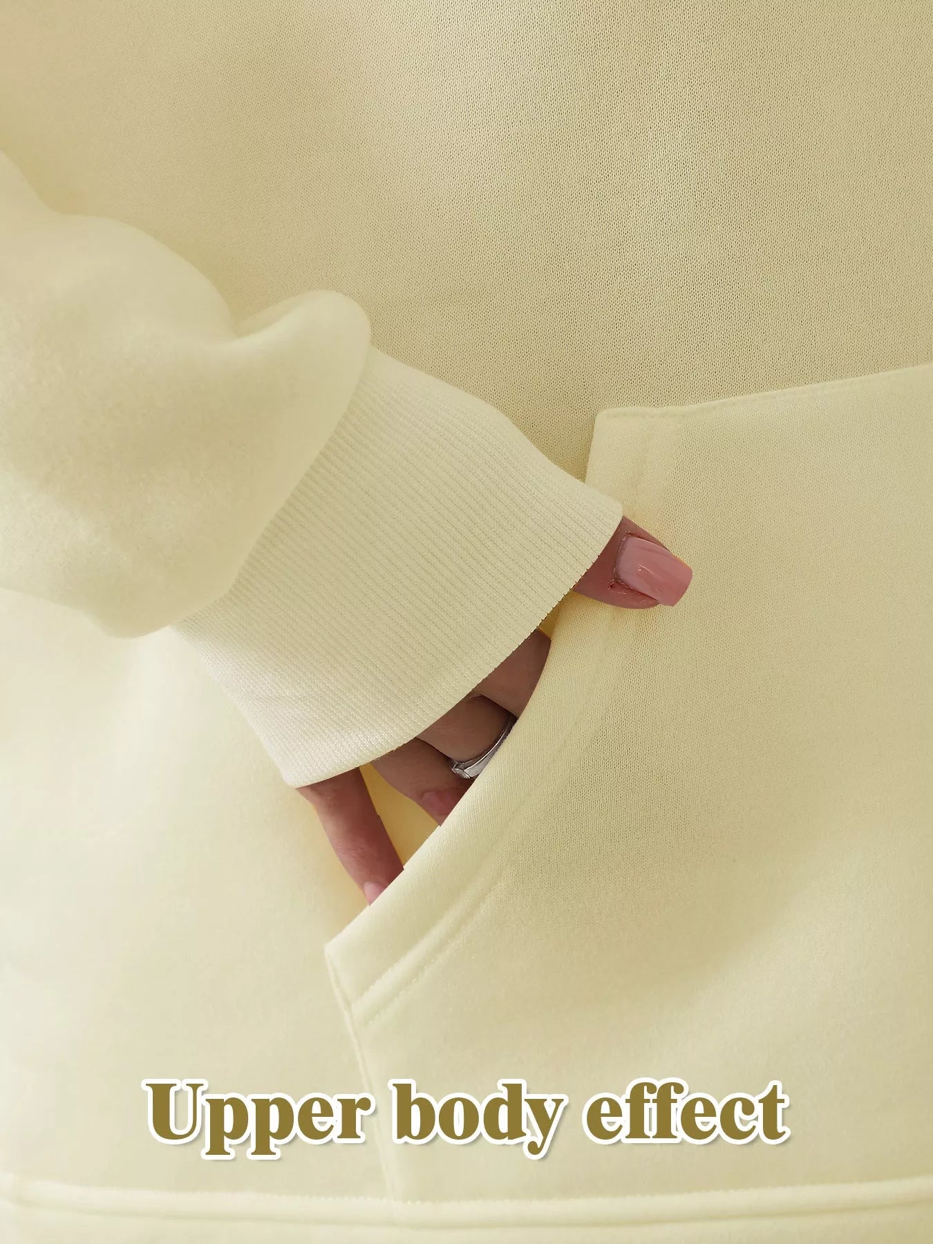 Women's casual long sleeved sweatshirt set in solid colors