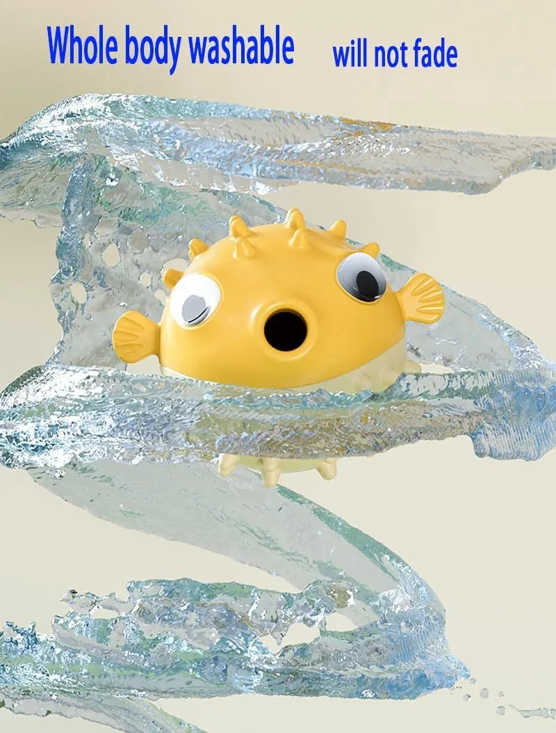 Green fish-shaped interactive dog toy with treat dispensing feature and internal bell for medium large dogs