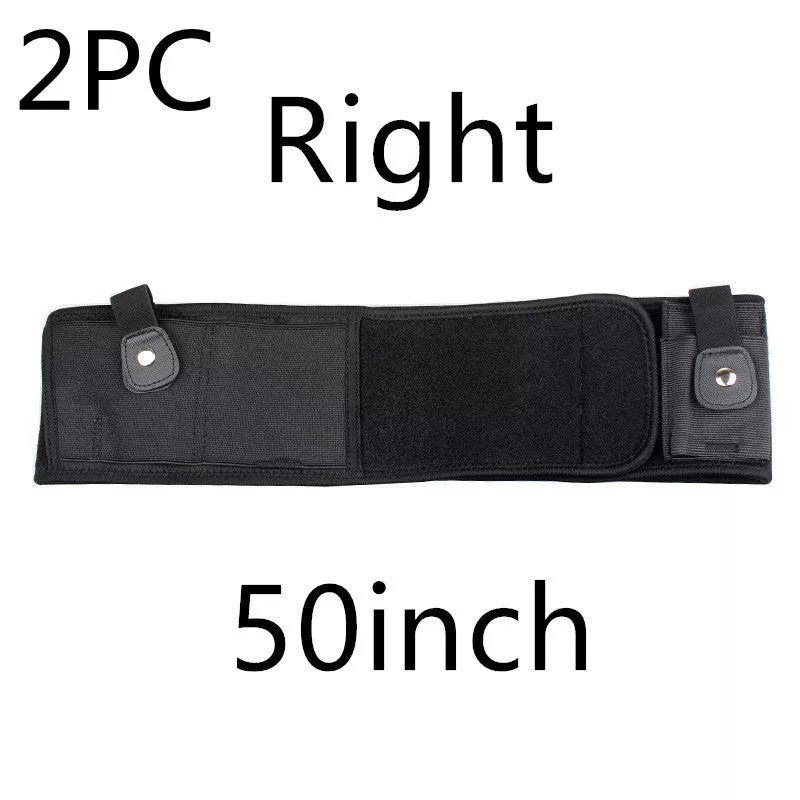 Neoprene concealed carry belly holster with spare magazine pocket, fits up to 40" waist