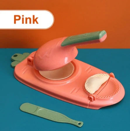 Premium 2-in-1 Dumpling Maker with Ergonomic Handle and Versatile Design for Effortless Dough Pressing and Skin Forming