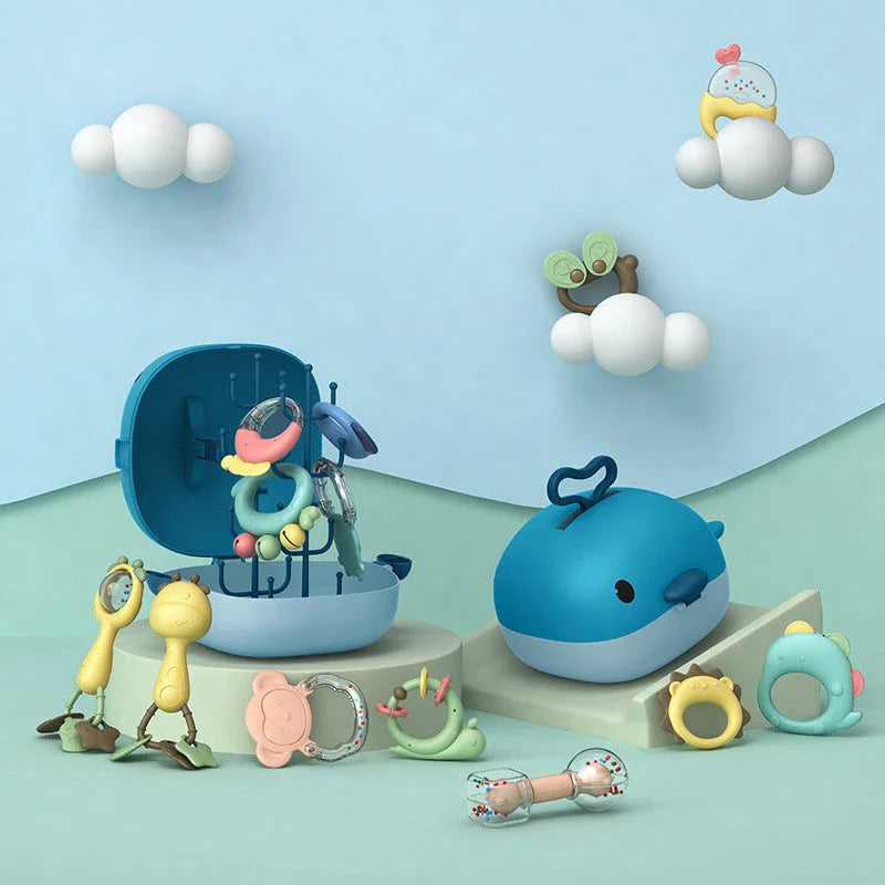Engaging Montessori Teething Set: Rattles, Teethers & More for Babies 0-12 Months