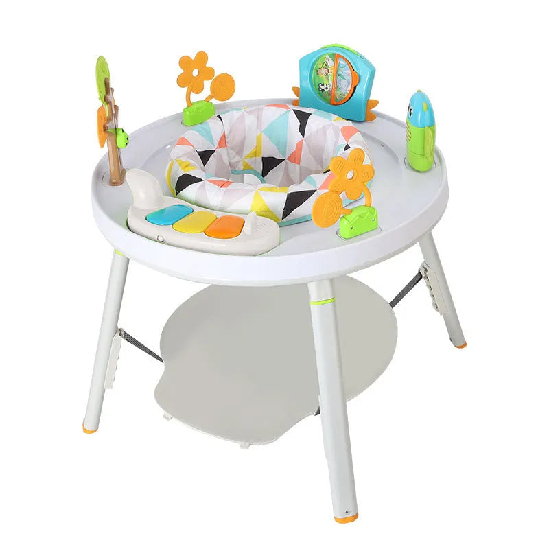 Three-in-one baby jumping chair with developmental toys for vision, intelligence, and motor skill training