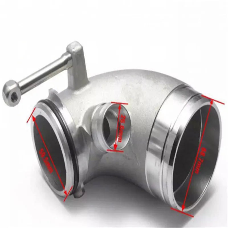 Aluminium alloy 90-degree turbo pipe elbow for car modification