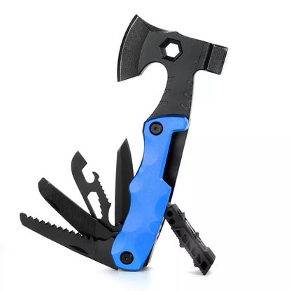 High carbon steel multifunctional outdoor axe for fire fighting and survival