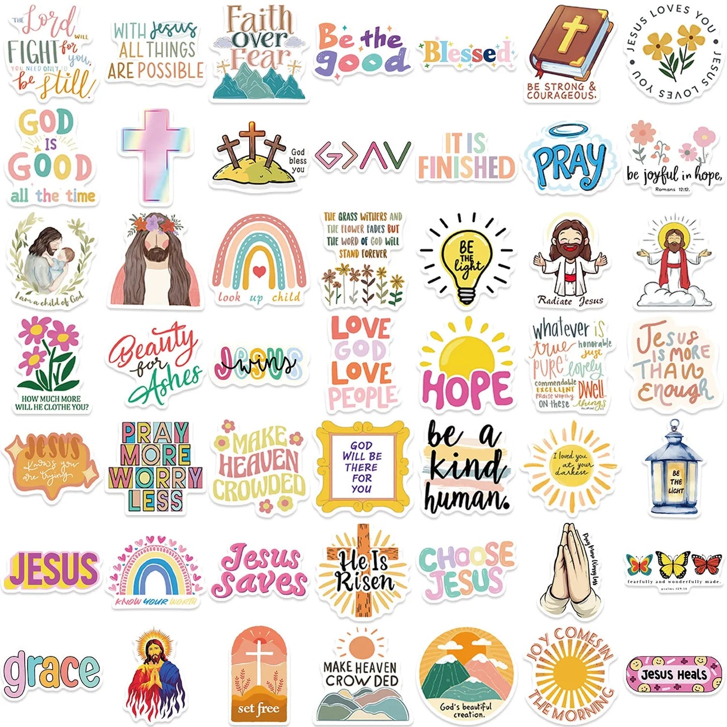Set of 50 graffiti stickers with random patterns for laptop and notebook decoration