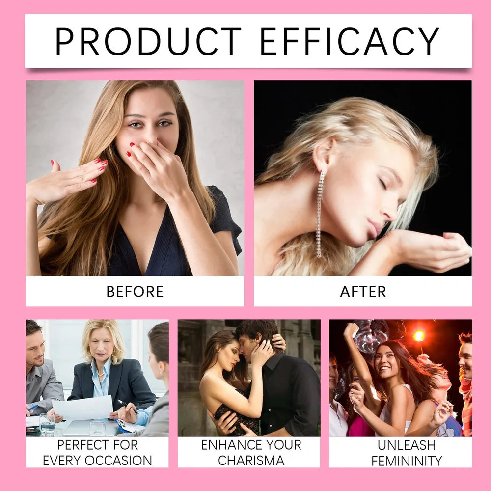 15ml Rose Light Perfume bottle with fine mist sprayer for natural moisturising, 8cm tall glass vial