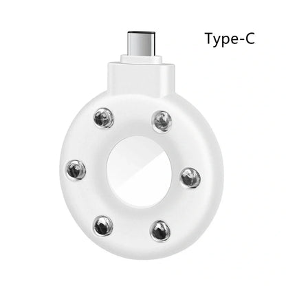 Anti-sneak camera detector with USB charging port and plastic housing in black colour option