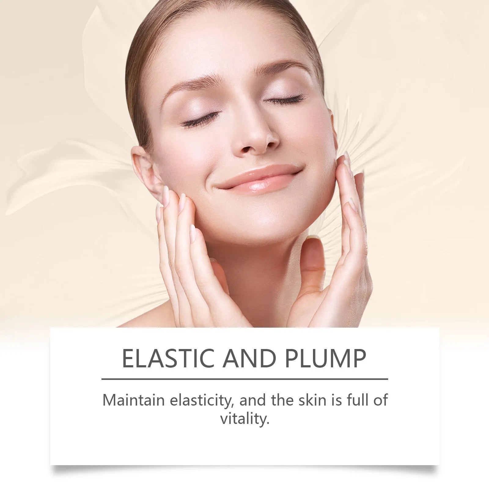 30ml collagen firming care solution bottle with transparent gel serum