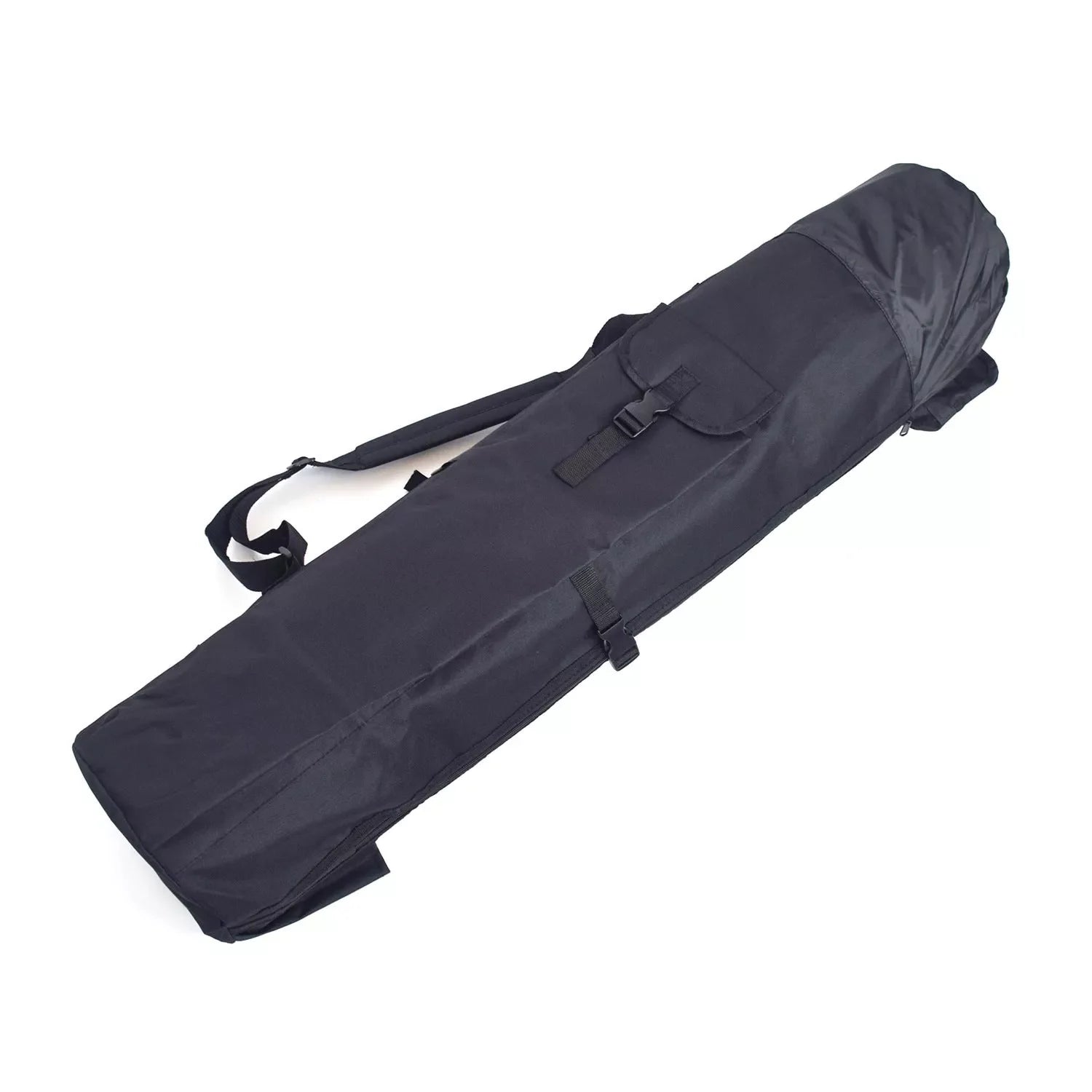 Cylindrical fishing bag for rods and gear in black or army green