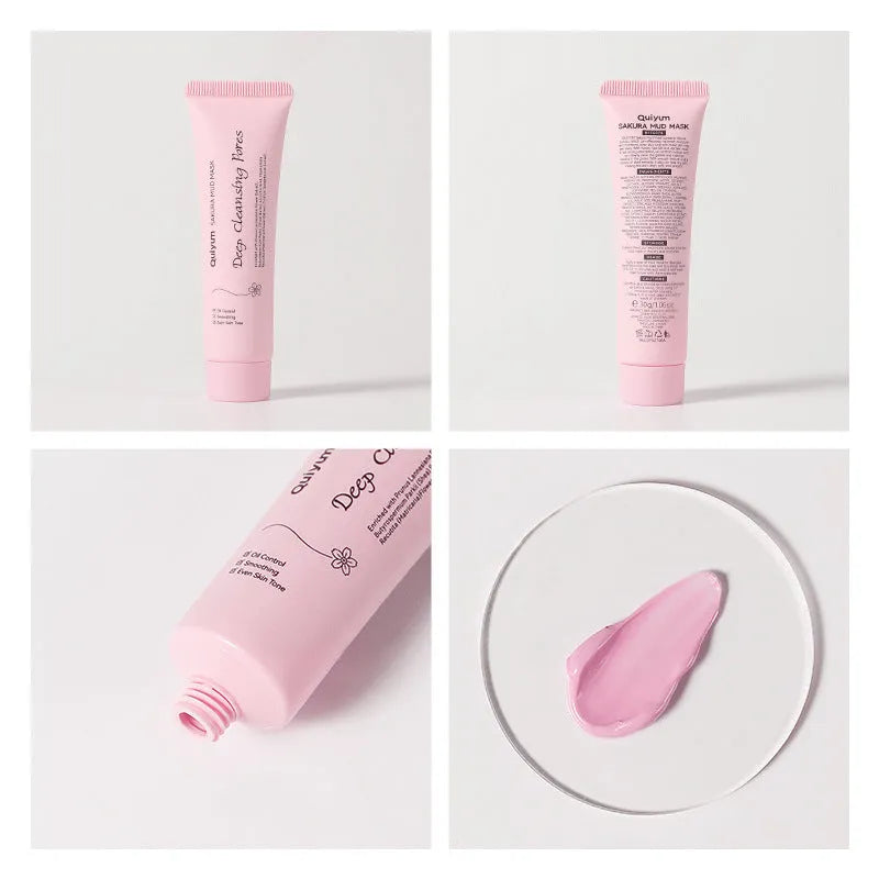 30g cherry blossom mud facial mask for cleansing, hydrating and moisturising skin