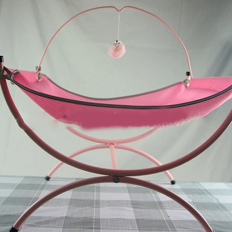 Four Seasons Universal Cat Recliner Bed measuring 45×45×35cm in grey colour with metal cloth construction