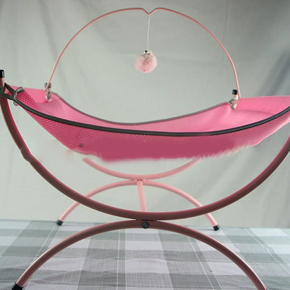 Four Seasons Universal Cat Recliner Bed measuring 45×45×35cm in grey colour with metal cloth construction