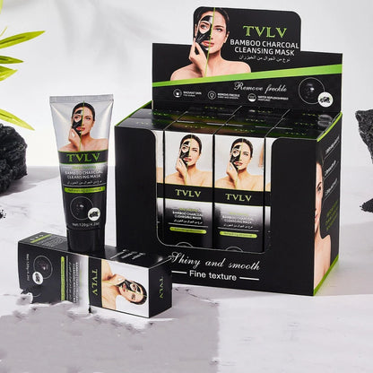 Premium Bamboo Charcoal Facial Cleansing Mask - Deep Cleansing, Pore Minimizing, and Skin Rejuvenation