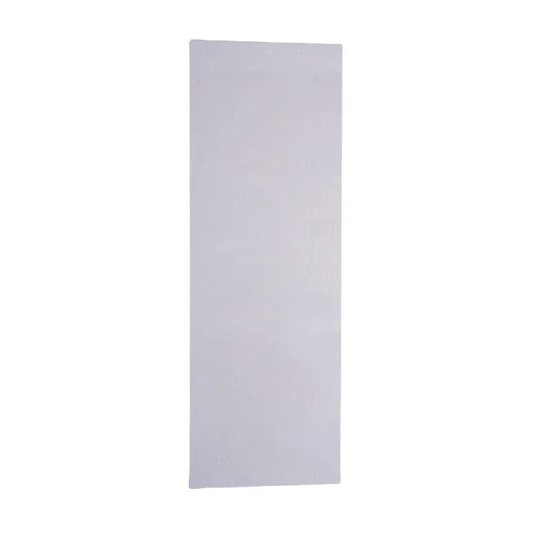 Stainless steel cream scraper with polygon patterns for cake decorating showing six different texture options