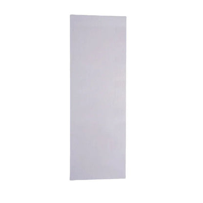 Stainless steel cream scraper with polygon patterns for cake decorating showing six different texture options