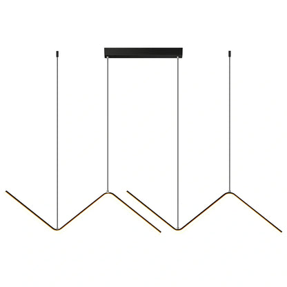 Modern minimalist black LED chandelier 900mm x 1200mm with 1.2m height adjustment and remote dimming