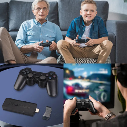 HD home television game console with wireless 4K HDMI connection and esports styling