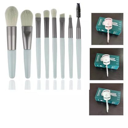 Electric Heating Eyelash Curler in white, pink, and green colors for safe, effective lash curling