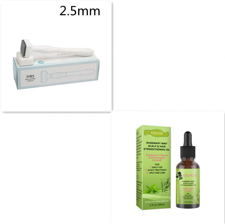 Rosemary Mint Hair Growth Oil bottle with natural ingredients for scalp massage and hair growth