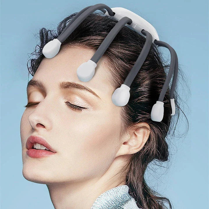 Premium Electric Head Massager with 14 Massage Heads and 5 Customizable Modes for Relaxation and Stress Relief