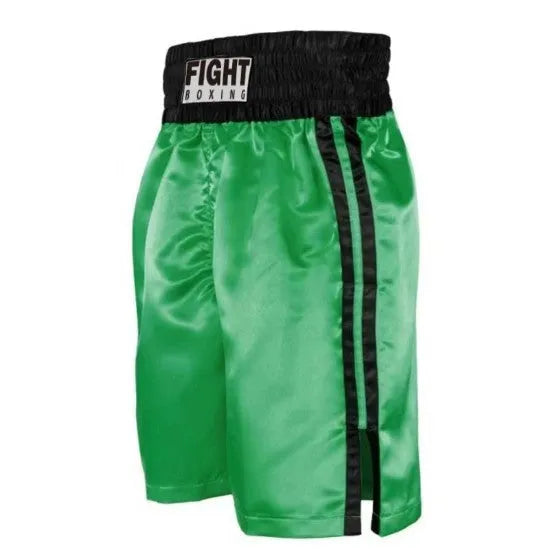 Stretch polyester boxing shorts with elastic waistband in multiple colour combinations for training