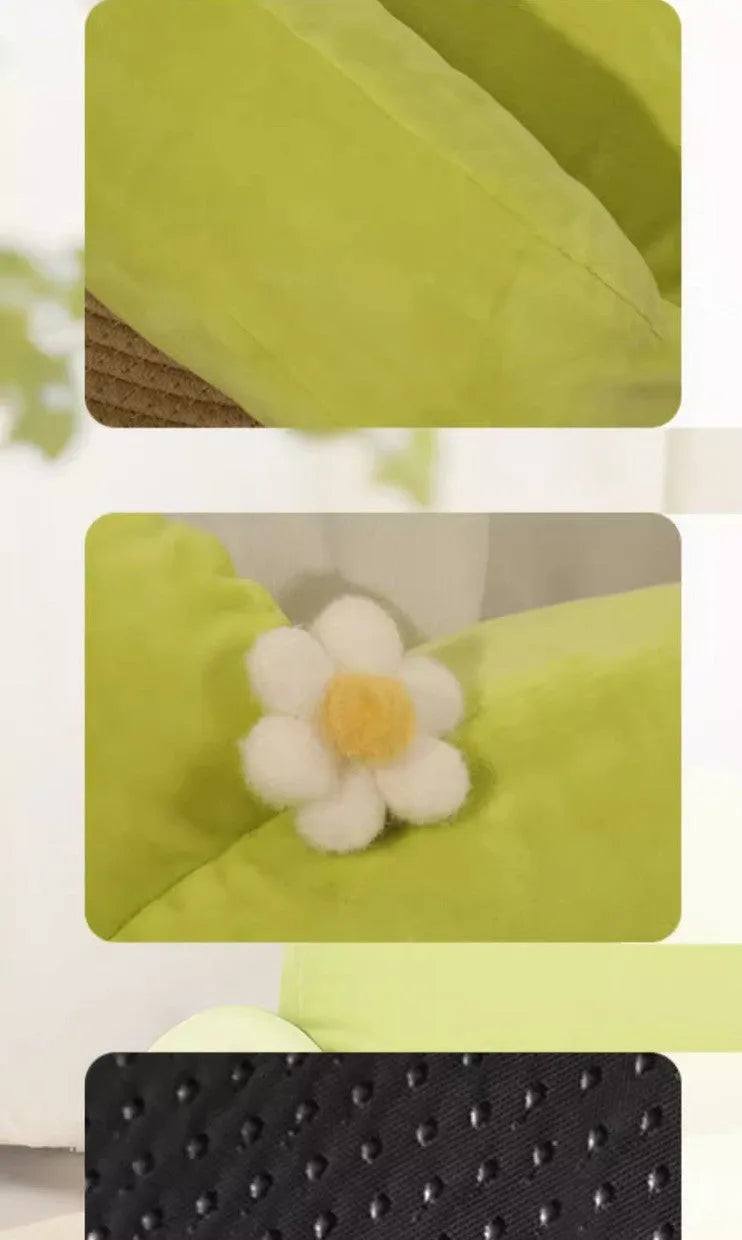 Large cloth cat nest 54x36x45cm in light green or light purple for indoor cats and small pets