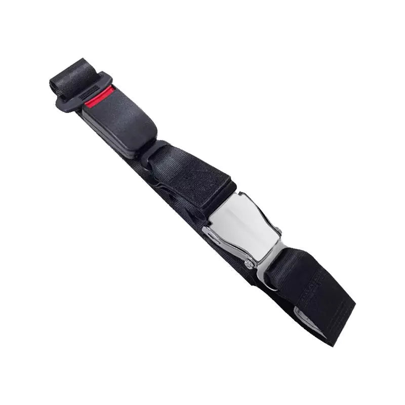 Pregnant women's safety belt with anti-strangulation design in black, beige, red, and aircraft buckle black
