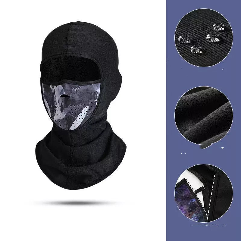 Winter ski face mask neck cover in various colors, designed for windproof and warmth during outdoor activities