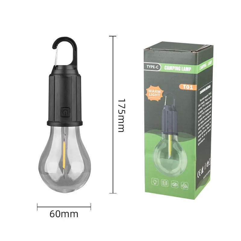 Five solar lantern light bulbs with pastoral styling and ABS plastic construction