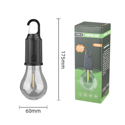 Five solar lantern light bulbs with pastoral styling and ABS plastic construction