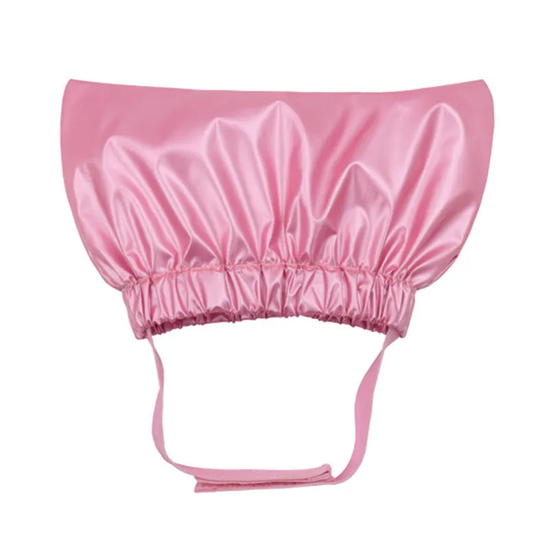 Non-woven fabric pet shower cap in silver colour for dog or cat ear protection during bath time
